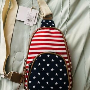 Stylish Red, White, and Blue Star Pattern Women's Bag